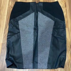 Black and grey skirt from Ann Taylor
